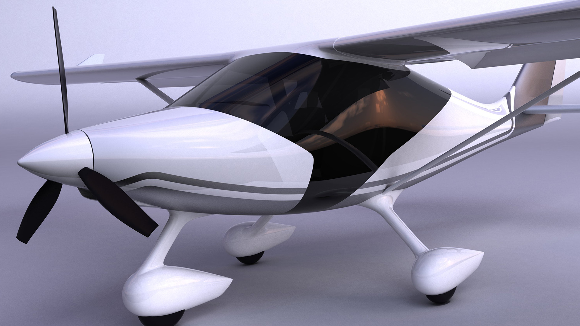 Aveo5D composite aircraft render