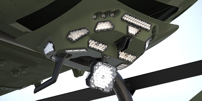 Aveo aviation lights and pods