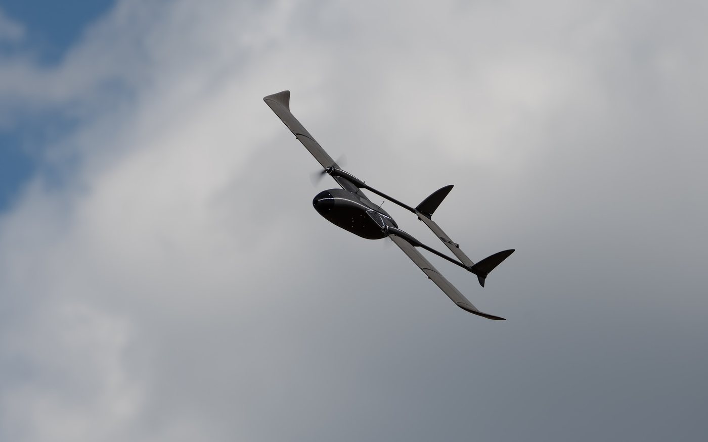 Aveo AirWing F-150 banking, tail fins visible