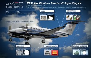 Beechcraft KingAir LED lights replacement