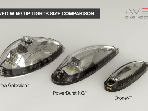 DroneV - smallest wing position strobe light