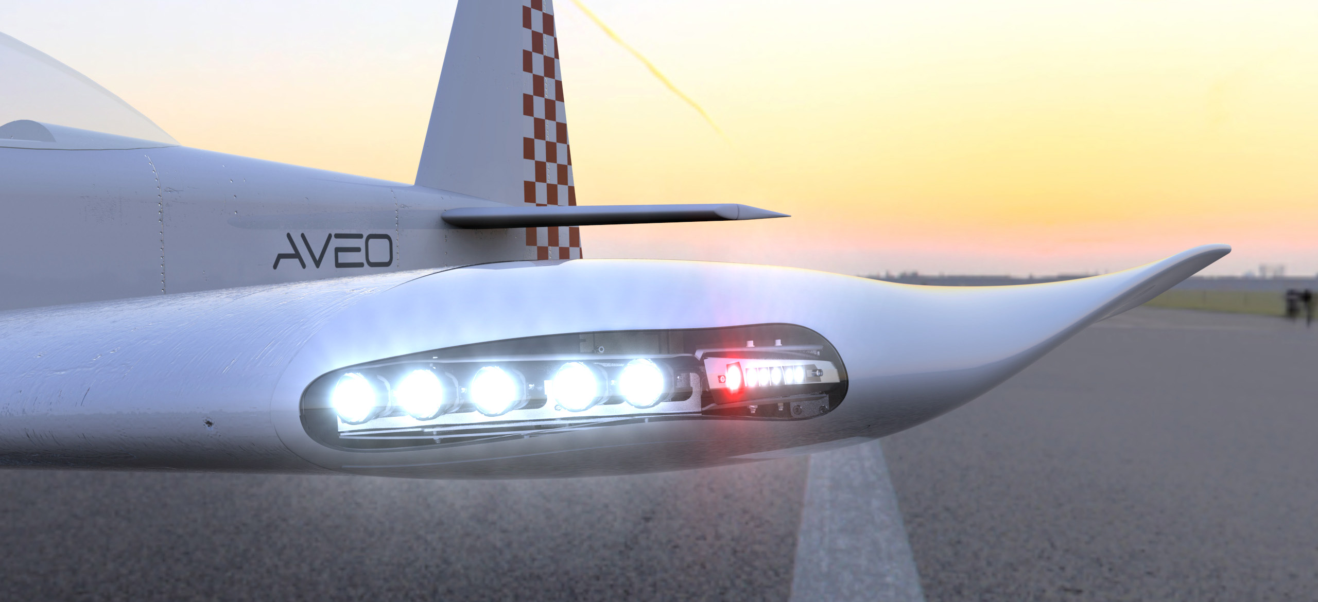 ZipTips Premiere - Winglets with integral conformal total lighting solution for VANS aircraft