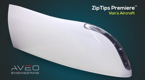 ZipTips Premiere - Winglets with integral conformal total lighting solution for VANS aircraft