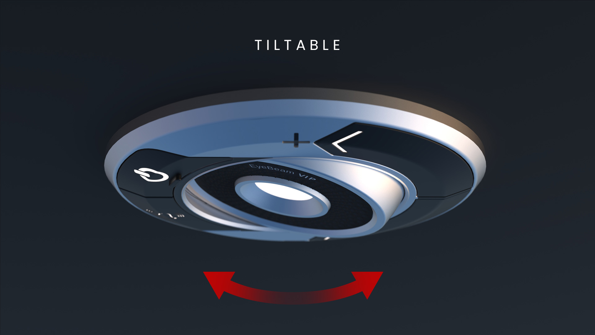 EyeBeam VIP - Aircraft interior dimmable tiltable map or reading light with custom function EyeBeam VIP - Aircraft interior dimmable tiltable map or reading light with custom function