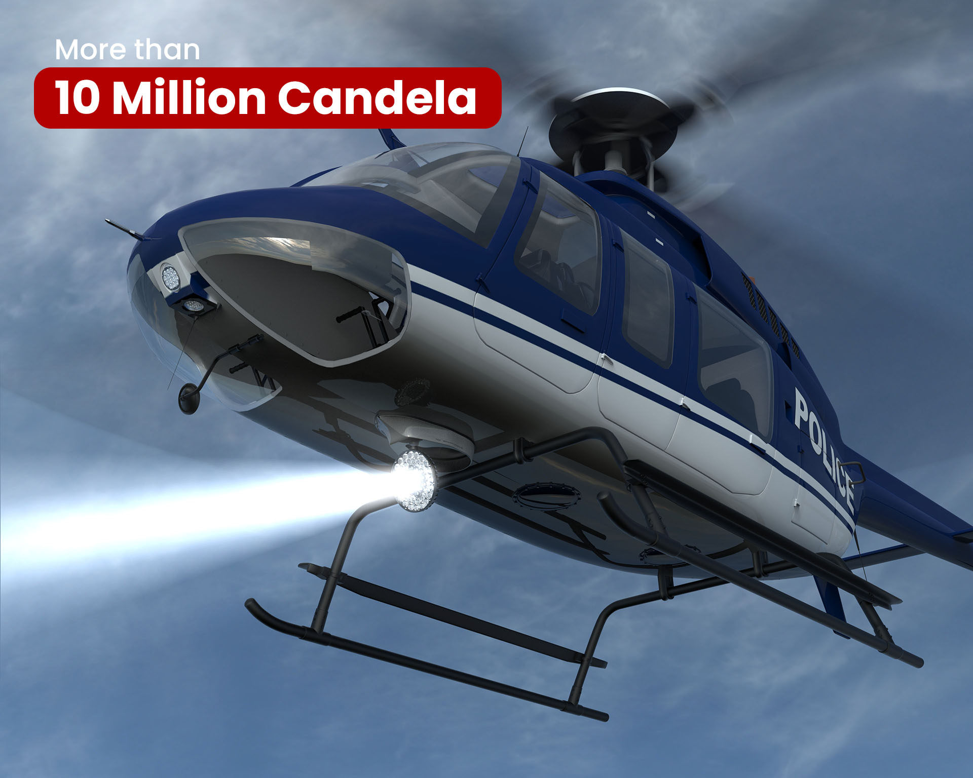 Aveo Super Sapphire - Helicopter searchlight