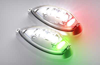 Pegasus - wingtip navigation strobe position light with 2 or 3 hole mounting patterns
